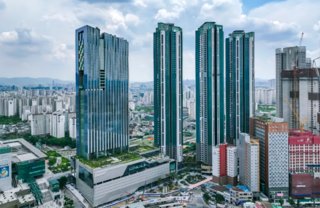 韓国不動産投資 清涼里駅周辺のランドマークビル
